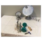 4 working beauty tools 2 mirrors 2 curling irons