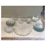 Various glass and plastic bowls