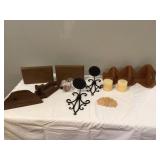 Multiple shelves and wall fixtures