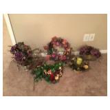 Various flower arrangements