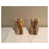 STONE(MARBLE) BOOKENDS - COLLECTIBLES