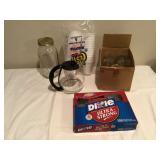 Glass containers for storage and serving