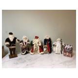 5 SANTA FIGURINES 5 SANTA FIGURINES