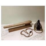 Antique iron stand with ironing board Antique iron stand with ironing board