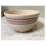 Vintage pink and blue striped bowl Vintage pink and blue striped bowl