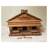 Replica store with wood and stone decor Replica store with wood and stone decor