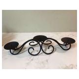 Iron triple candleholder new in box Iron triple candleholder new in box