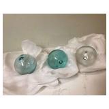 Pottery Barn set 3 glass globes new in box Pottery Barn set 3 glass globes new in box