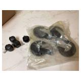 Four new 4 wheel casters in package Four new 4 wheel casters in package