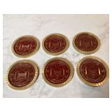 Set of 6 FSU coasters Set of 6 FSU coasters