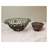 Godinger silver basket and candy dish Godinger silver basket and candy dish