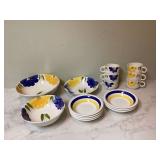 Set of 3 serving bowls 6 bowls and 6 m Set of 3 serving bowls 6 bowls and 6 m