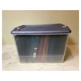 Multiple binders in tote Multiple binders in tote