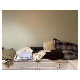 Various bedding and decor items Various bedding and decor items