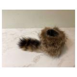 RACCOON CAN COOZIE WITH TAIL RACCOON CAN COOZIE WITH TAIL