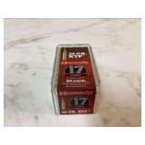 1 BOX 50 ROUNDS HORNADY 17HMR 1 BOX 50 ROUNDS HORNADY 17HMR