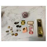 Antique pins buttons bookmarks Antique pins buttons bookmarks