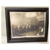 Old French photo framed 1919 Old French photo framed 1919