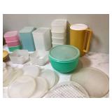 Various Tupperware pieces with extra lids Various Tupperware pieces with extra lids