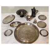 Silver-plated copper pieces approximately 5lbs Silver-plated copper pieces approximately 5lbs