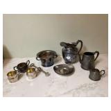 Silver plate on copper pieces weighing approximately 5lbs Silver plate on copper pieces weighing approximately 5lbs