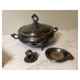 Silver plated copper items 5lbs Silver plated copper items 5lbs