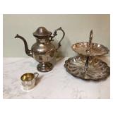 Silver plate on copper pieces Silver plate on copper pieces