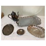 Silver-plated copper items 5 lbs Silver-plated copper items 5 lbs