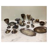 Silver plated copper items 5lbs Silver plated copper items 5lbs