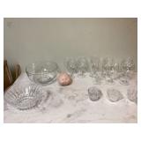 Elegant crystal serving sets Elegant crystal serving sets