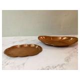 Two vintage copper trays by Coppercraft Guild Two vintage copper trays by Coppercraft Guild