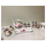 ASSORTED VINTAGE PORCELAIN PIECES ASSORTED VINTAGE PORCELAIN PIECES