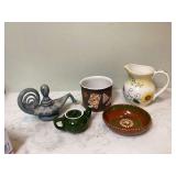 VARIOUS POTTERY PIECES VARIOUS POTTERY PIECES