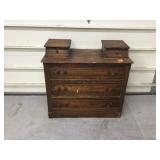 Antique 5-Drawer Dresser with Lion Head Drawer Pulls - Antique 5-Drawer Dresser with Lion Head Drawer Pulls -