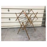 Antique Wooden Fold-Up Clothes Dryer Display - Vintage laundry rack perfect Antique Wooden Fold-Up Clothes Dryer Display - Vintage laundry rack perfect