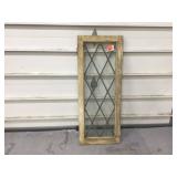 Antique broken glass cupboard door Antique broken glass cupboard door