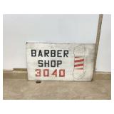 VINTAGE BARBER SHOP SIGN - COLLECTIBLES VINTAGE BARBER SHOP SIGN - COLLECTIBLES