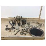 Wide variety of silverplate items Wide variety of silverplate items