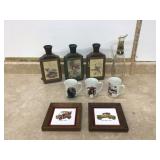 Vintage Jim Beam bottles Norman Rockwell mugs and other collectibles Vintage Jim Beam bottles Norman Rockwell mugs and other collectibles