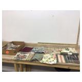 Various fabric upholstery swatches Various fabric upholstery swatches