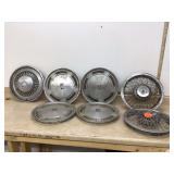 7 VINTAGE HUBCAPS - AUTOMOTIVE 7 VINTAGE HUBCAPS - AUTOMOTIVE