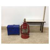 Metal lantern lamp base with chest stand Metal lantern lamp base with chest stand