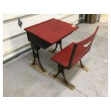 ANTIQUE SCHOOL DESK ANTIQUE SCHOOL DESK