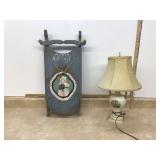 Vintage Mid Century Modern Decorative Sled and Table Lamp Vintage Mid Century Modern Decorative Sled and Table Lamp
