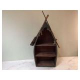 Rustic boat shelf for table-top