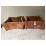 2 TERACOTTA PLANTERS