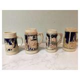 4 MADE IN GERMANY MINI STEINS
