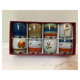 NEW IN THE BOX SET OF 8 SAKE CUPS