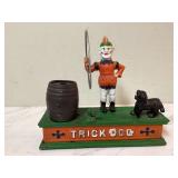 Vintage mechanical bank shaped like a dog