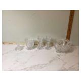 Elegant glassware items